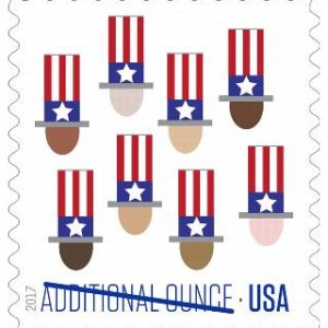 2017 Uncle Sam's Hat Stamp Additional Ounce Postage Stamps