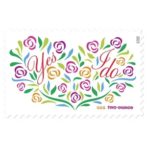 Yes, I Do Stamps 2015 Two-Ounce Forever Stamps 100pcs