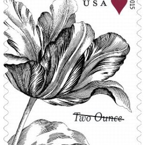 2015 Wedding Series: Vintage Tulip Two Ounce First Class Postage Stamps